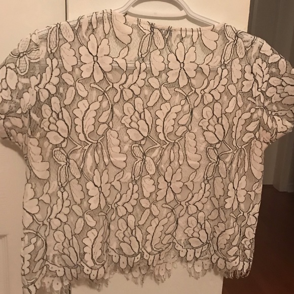 🤍 Zara white lace crop top - Picture 2 of 4